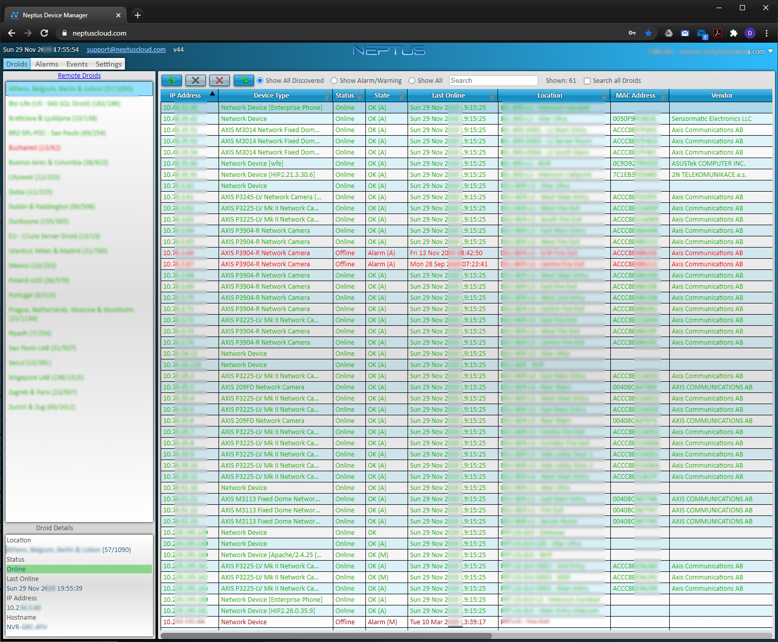 Neptus Web UI Screenshot